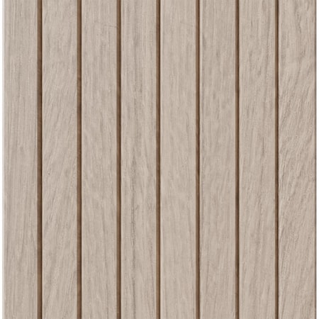 Designs Of Distinction 1-1/2" Thin Bevel Slat Tambour - White Oak (12"W x 48"L) 011248206WK1